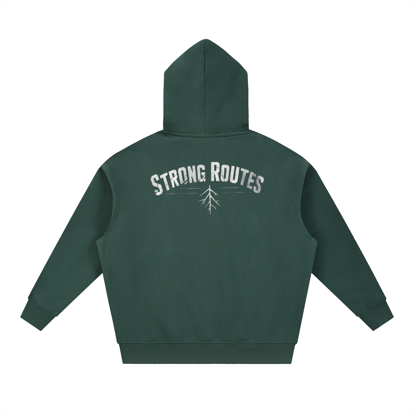 Oversized Boxy Fit Fleece Hoodie | Strong Routes