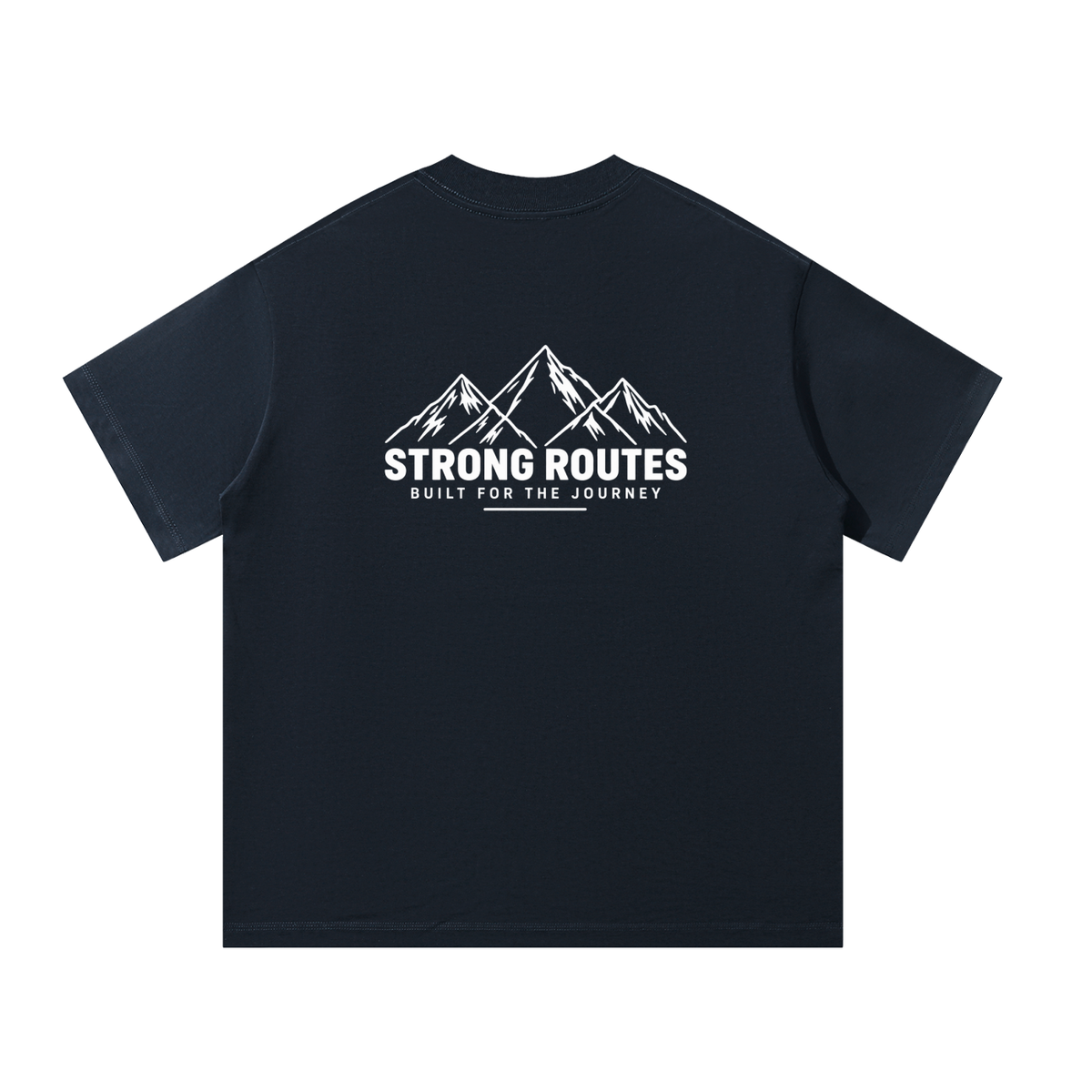 Men's Oversized Mountain Graphic T-Shirt - Strong Routes
