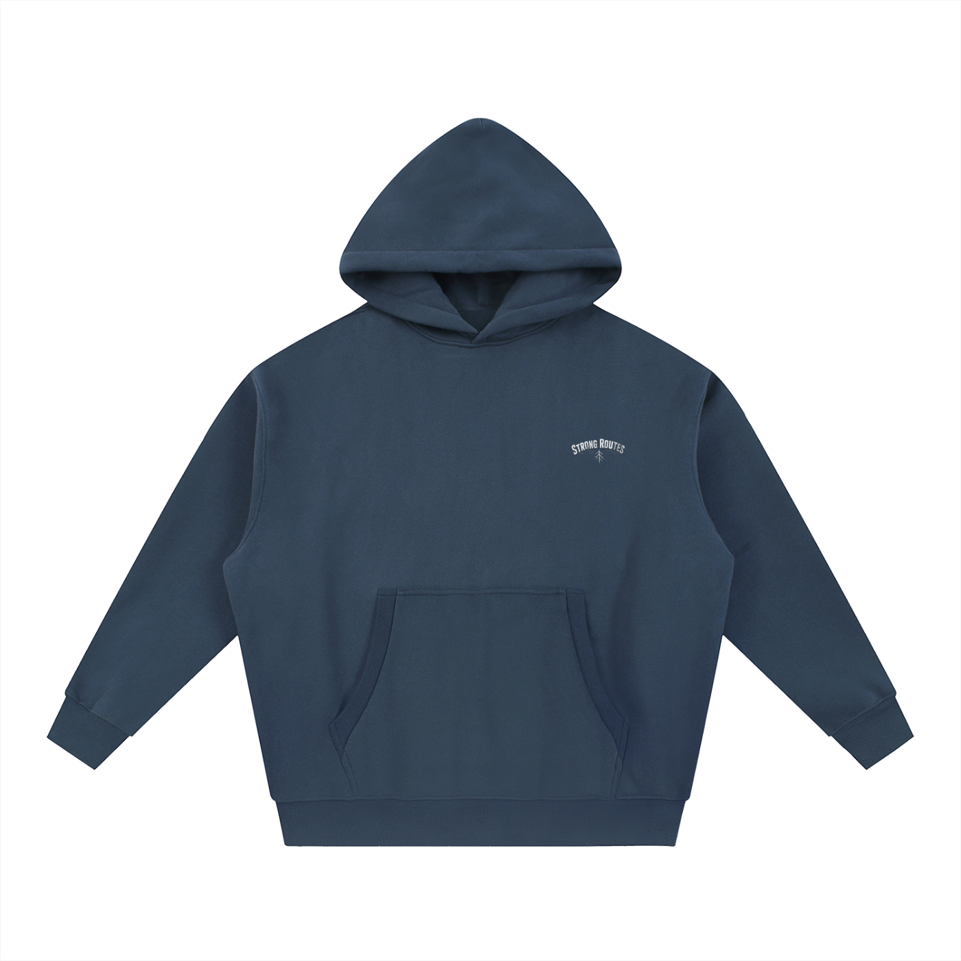Oversized Boxy Fit Fleece Hoodie | Strong Routes