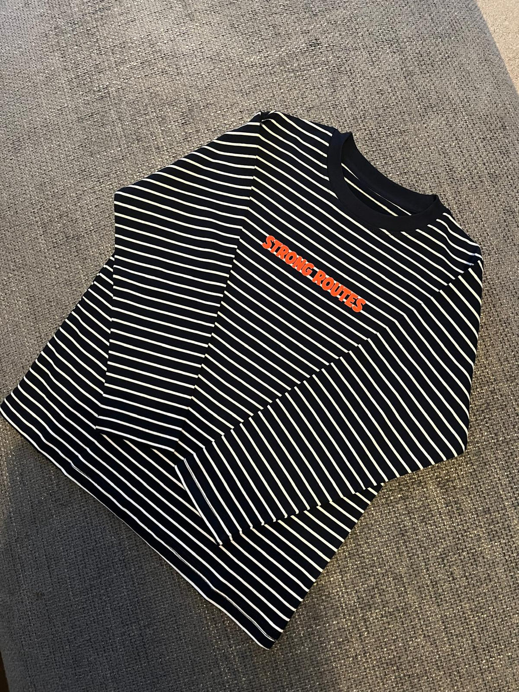 Striped Long Sleeve Top – Black & White