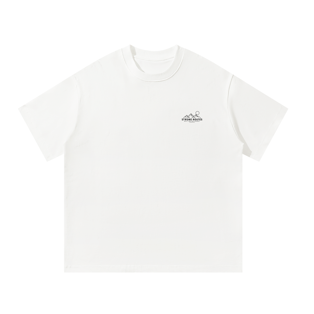 Men's Oversized White Mountain Sunrise - Strong Routes