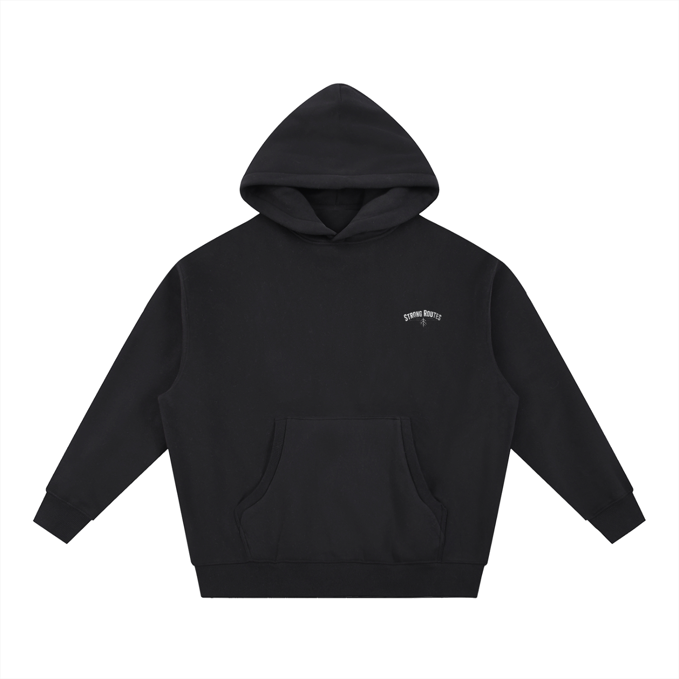 Oversized Boxy Fit Fleece Hoodie | Strong Routes