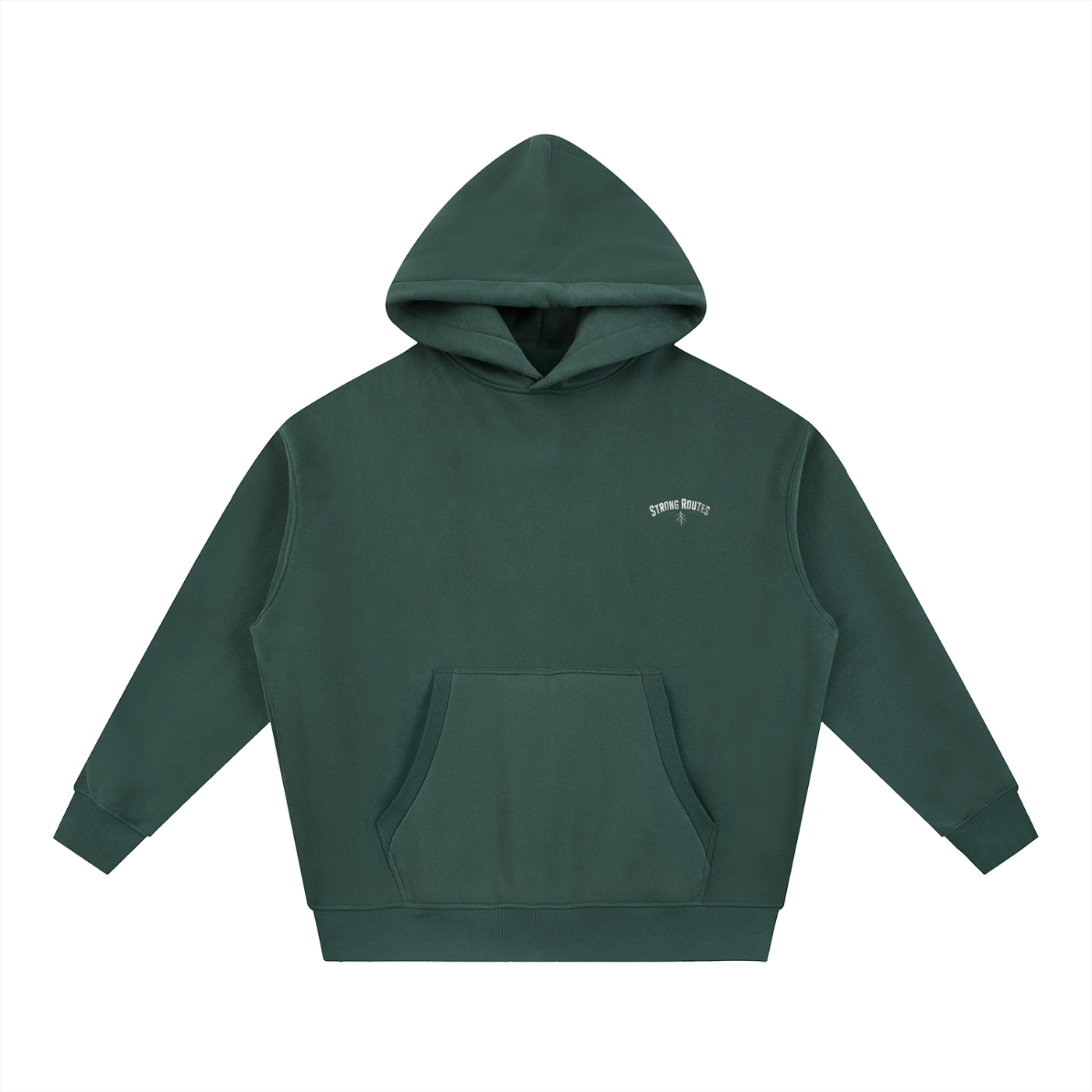 Oversized Boxy Fit Fleece Hoodie | Strong Routes
