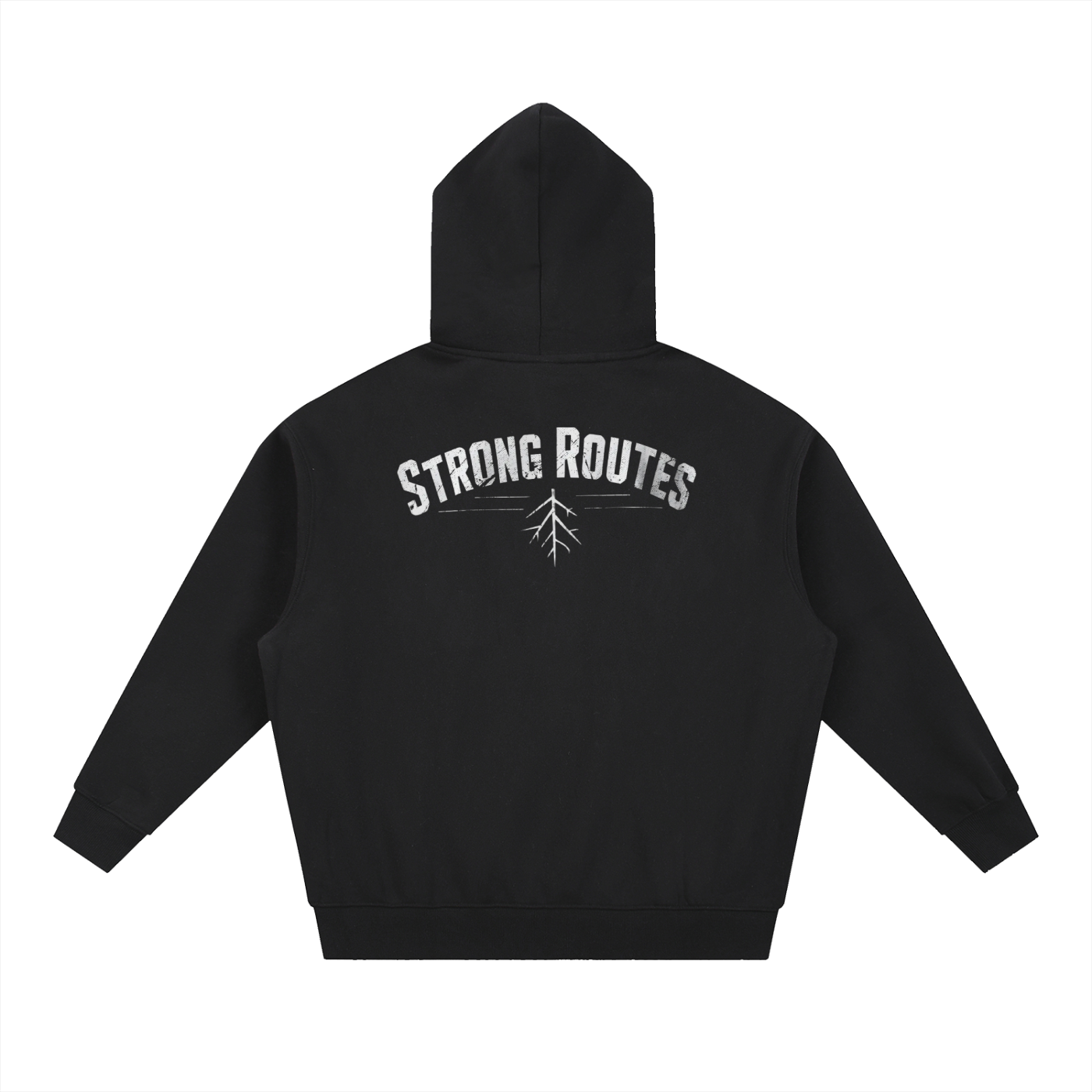 Oversized Boxy Fit Fleece Hoodie | Strong Routes