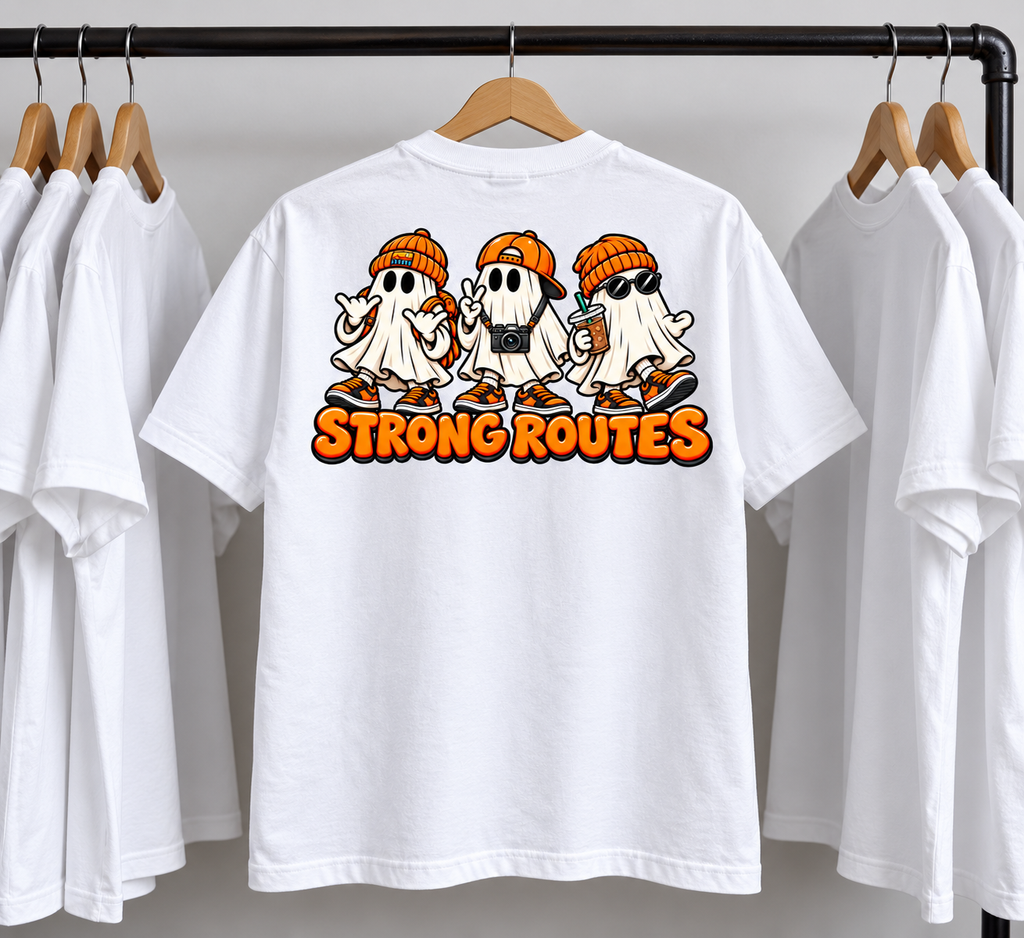 Spooky Ghost T-Shirt - Strong Routes