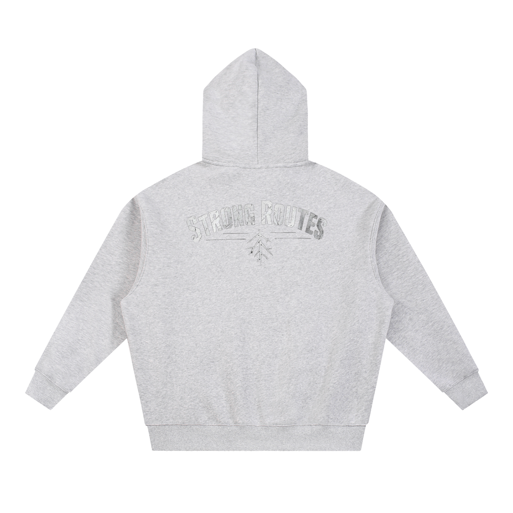 Oversized Boxy Fit Fleece Hoodie | Strong Routes