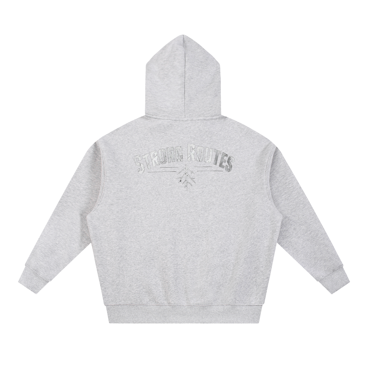 Oversized Boxy Fit Fleece Hoodie | Strong Routes