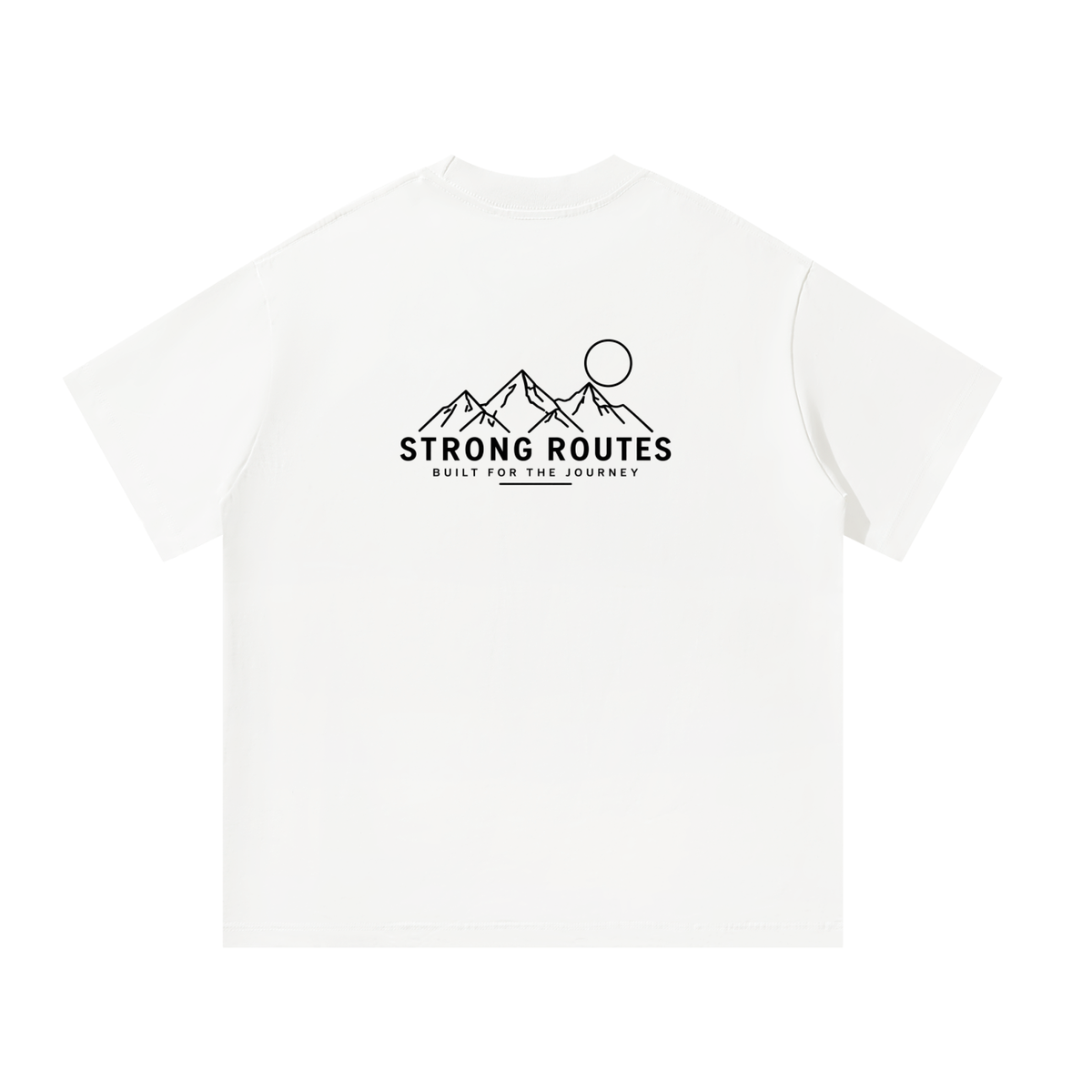 Men's Oversized White Mountain Sunrise - Strong Routes
