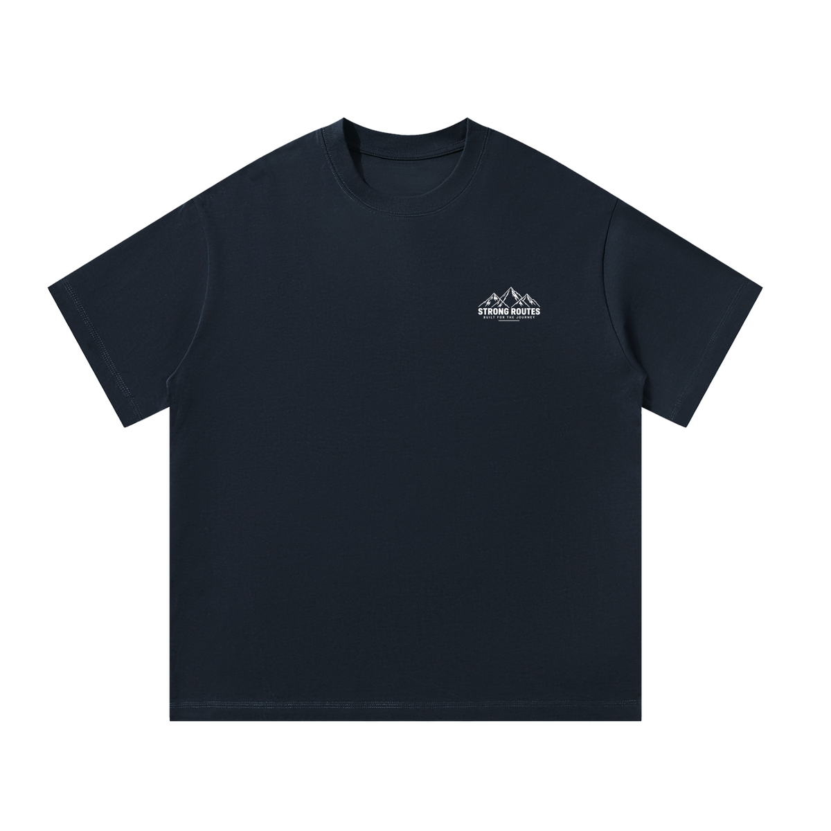 Men's Oversized Mountain Graphic T-Shirt - Strong Routes
