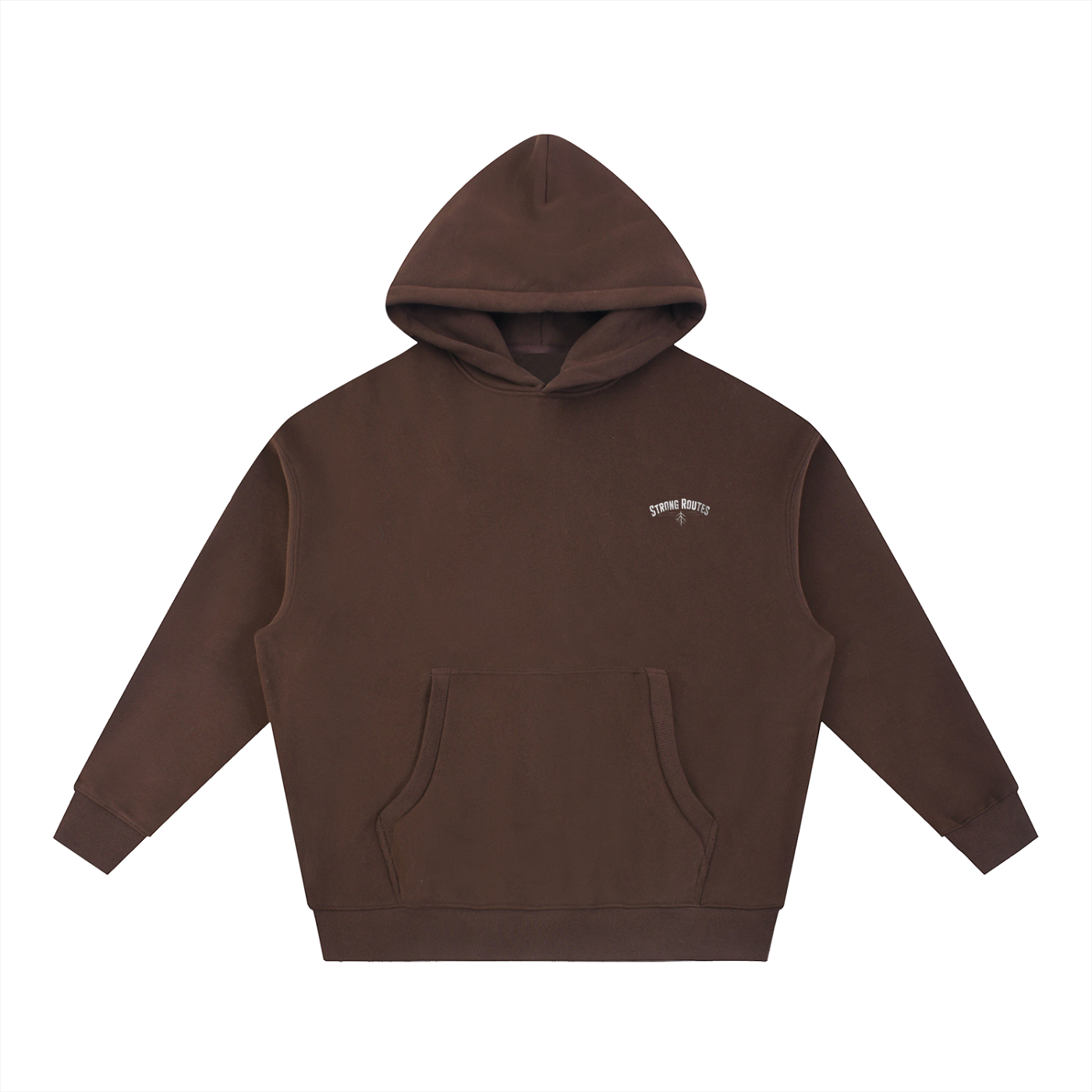 Oversized Boxy Fit Fleece Hoodie | Strong Routes