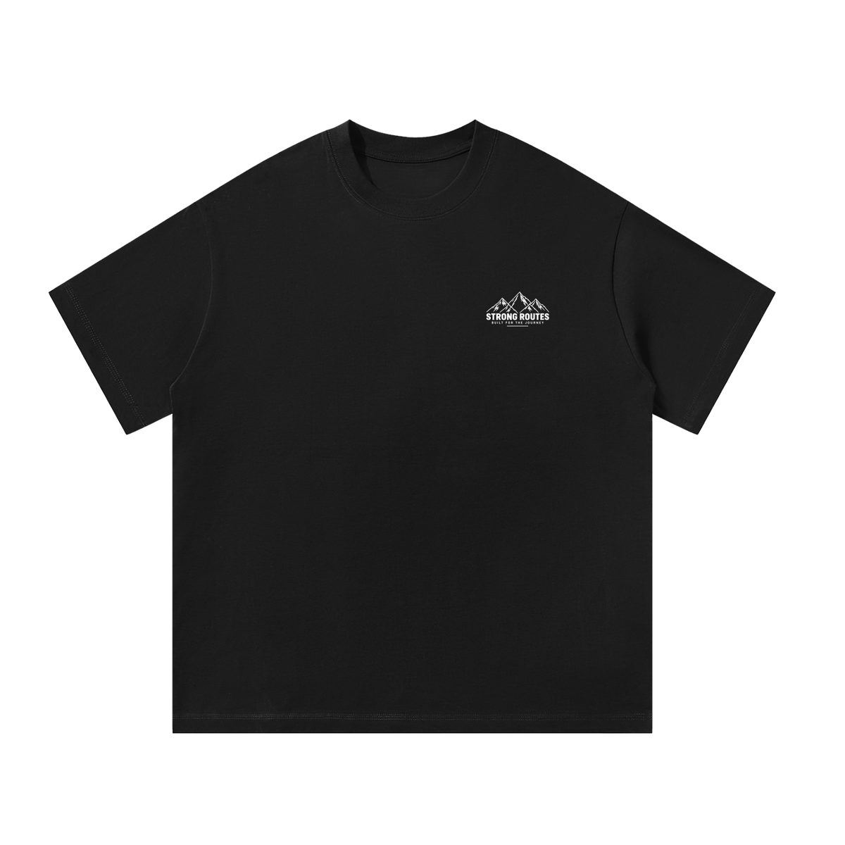 Men's Oversized Mountain Graphic T-Shirt - Strong Routes