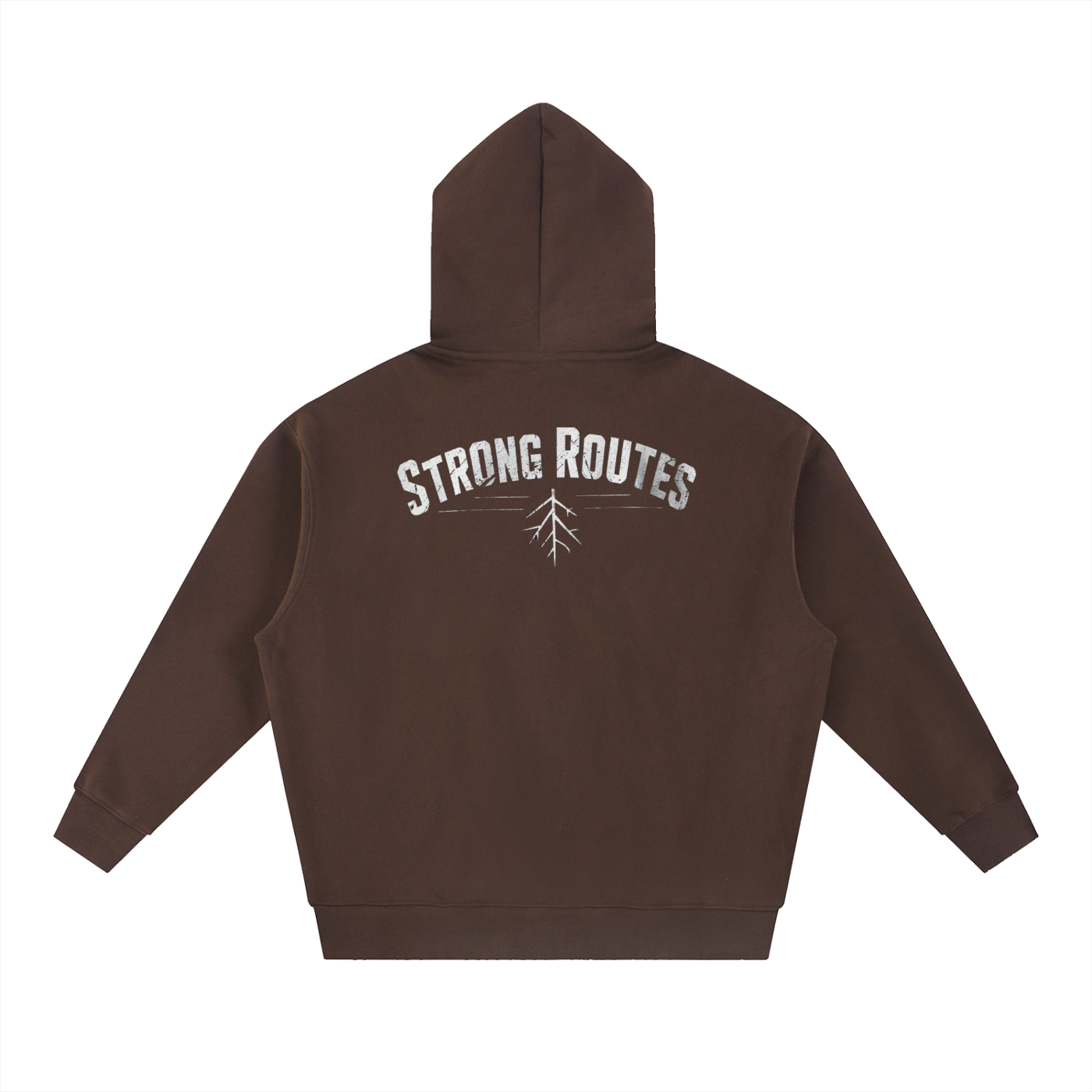 Oversized Boxy Fit Fleece Hoodie | Strong Routes